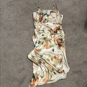 SHEIN Multicolor Spaghetti Strap Midi Dress